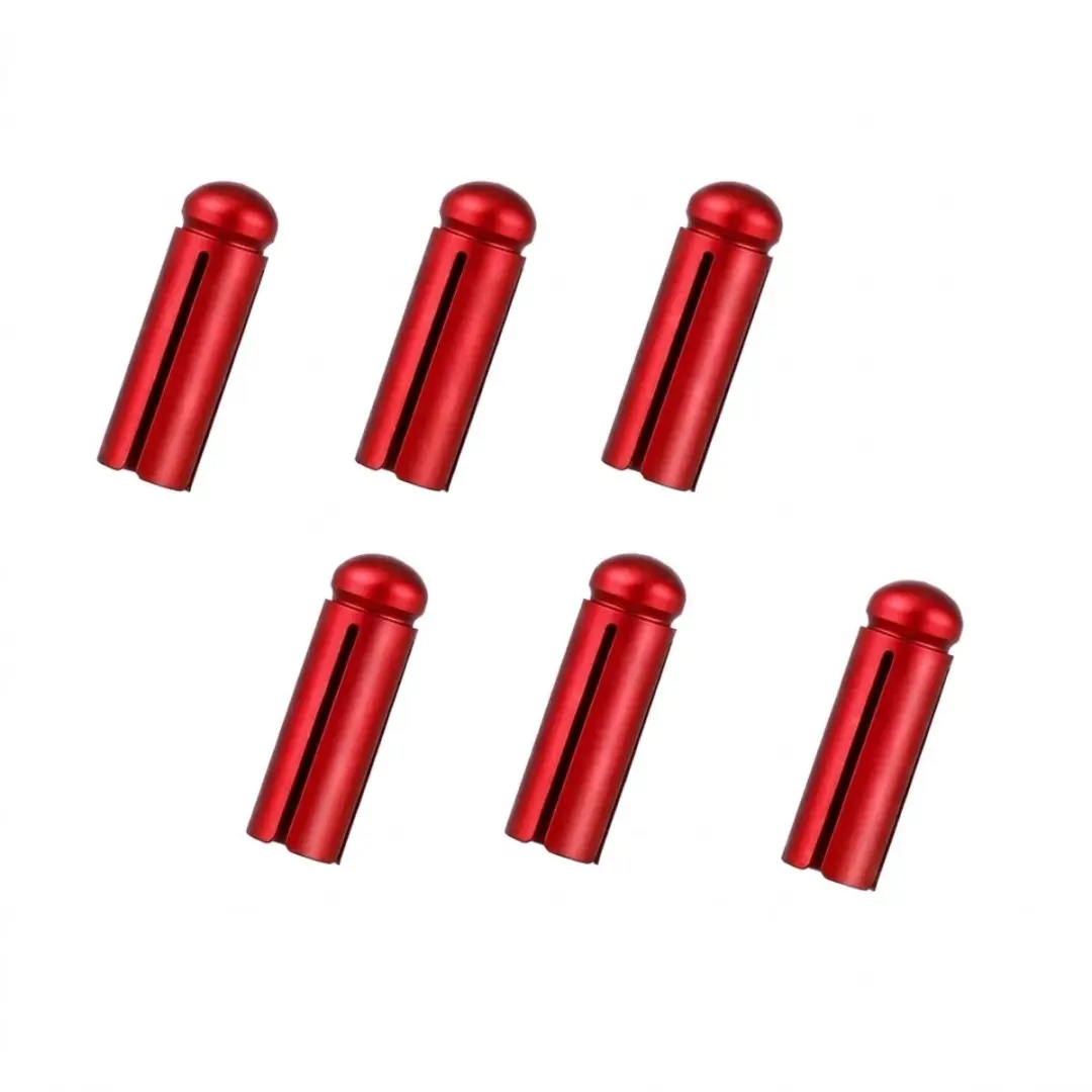 Roodkleurige dart flight beschermers aluminium 6 stuks darts accessoires flight