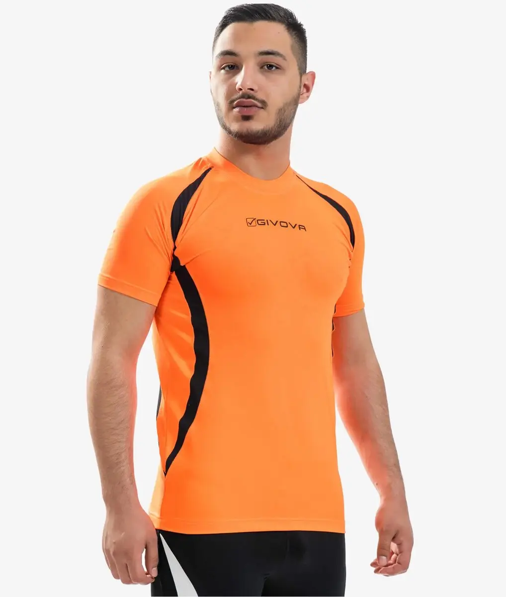 Givova Running Hardloopshirt M - Oranje/Zwart - afbeelding 3 van 3