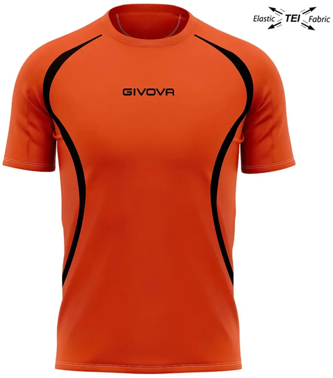 Givova Running Hardloopshirt M - Oranje/Zwart - afbeelding 2 van 3