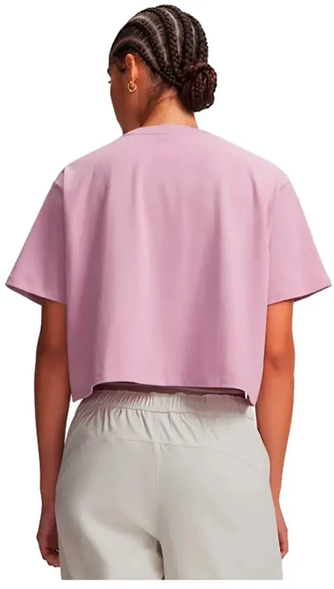 Under Armour Rival Boxy T-shirt Dames - S - Roze - afbeelding 3 van 4