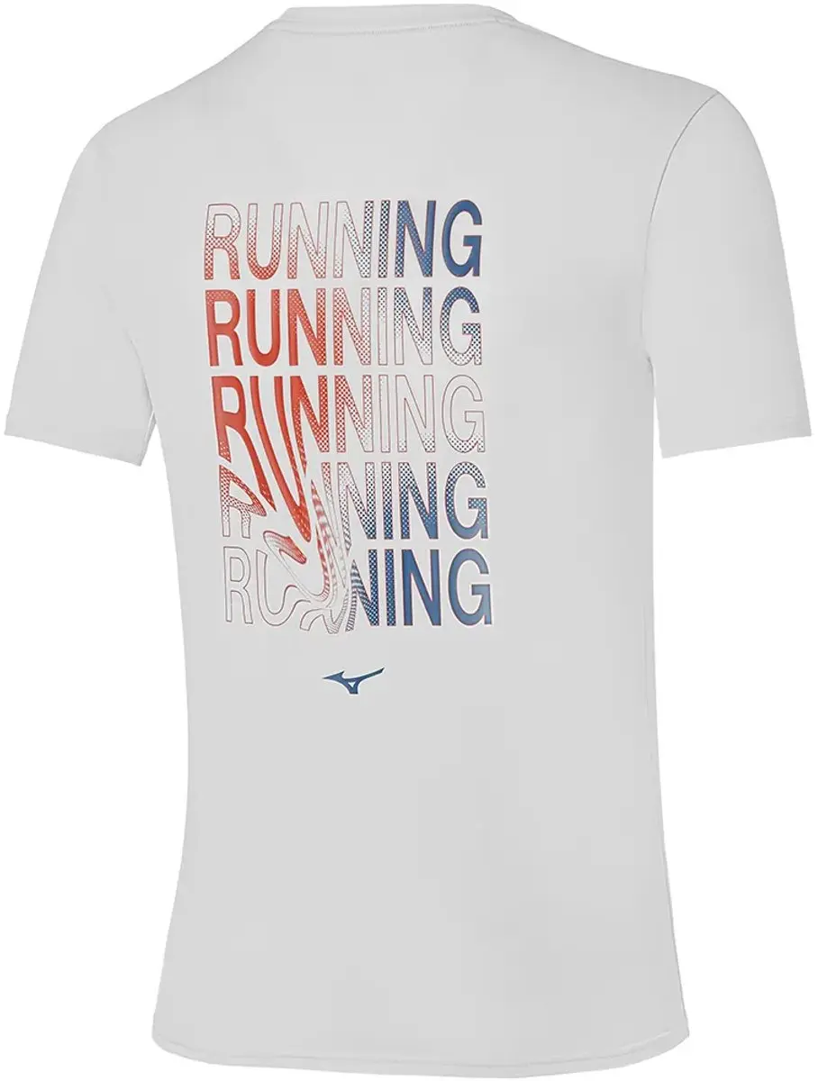 Mizuno Core Runbird T-shirt L - Wit - afbeelding 2 van 3
