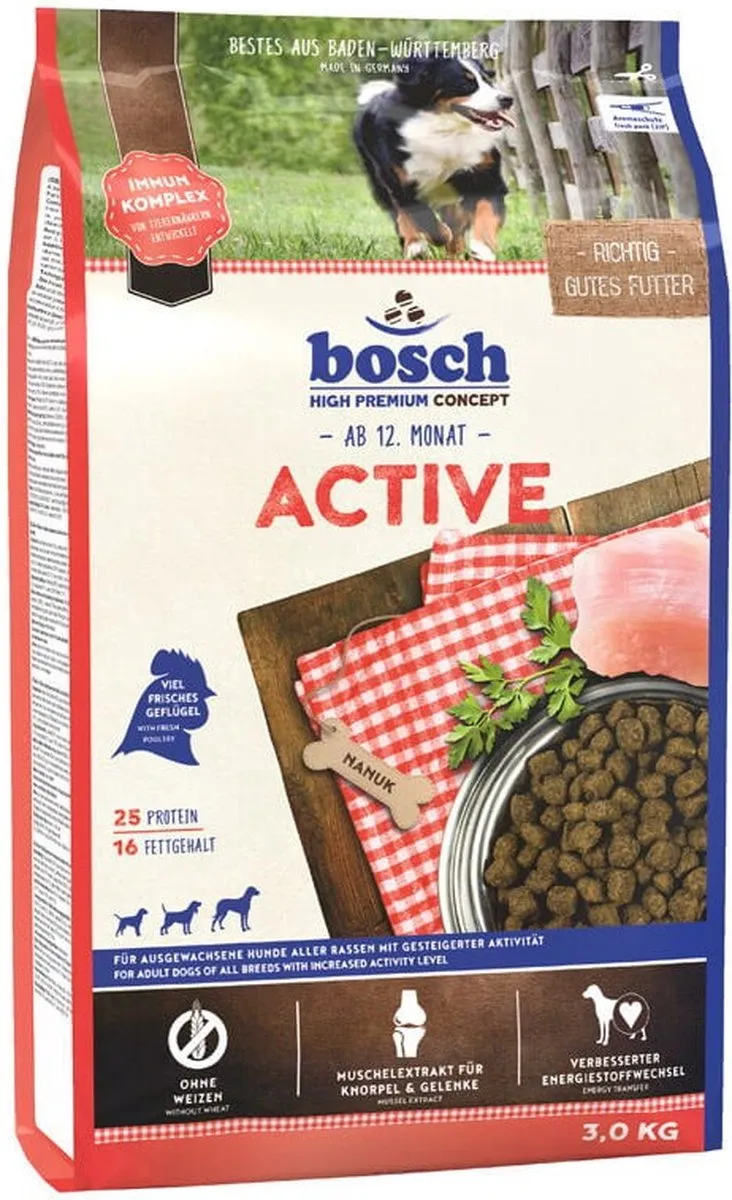 Bosch Tiernahrung Active 3kg Adult Kip