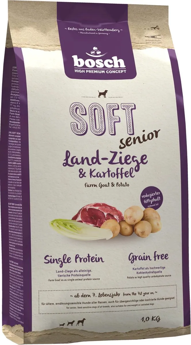 Bosch Soft Senior Aardappelen Geit 12,5 kg