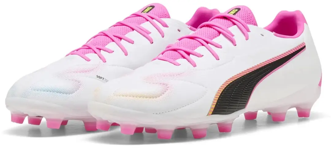 PUMA King 20 Match Fg/ag Voetbalschoenen - Wit EU 42½ - afbeelding 3 van 4