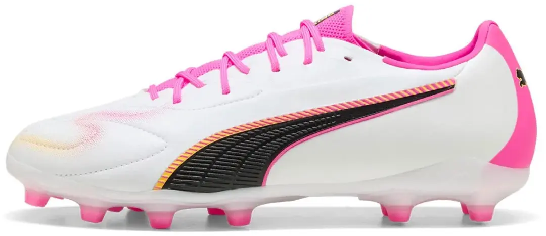 PUMA King 20 Match Fg/ag Voetbalschoenen - Wit EU 42½ - afbeelding 2 van 4