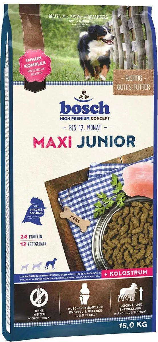 Bosch Maxi Junior Hondenvoer 15kg
