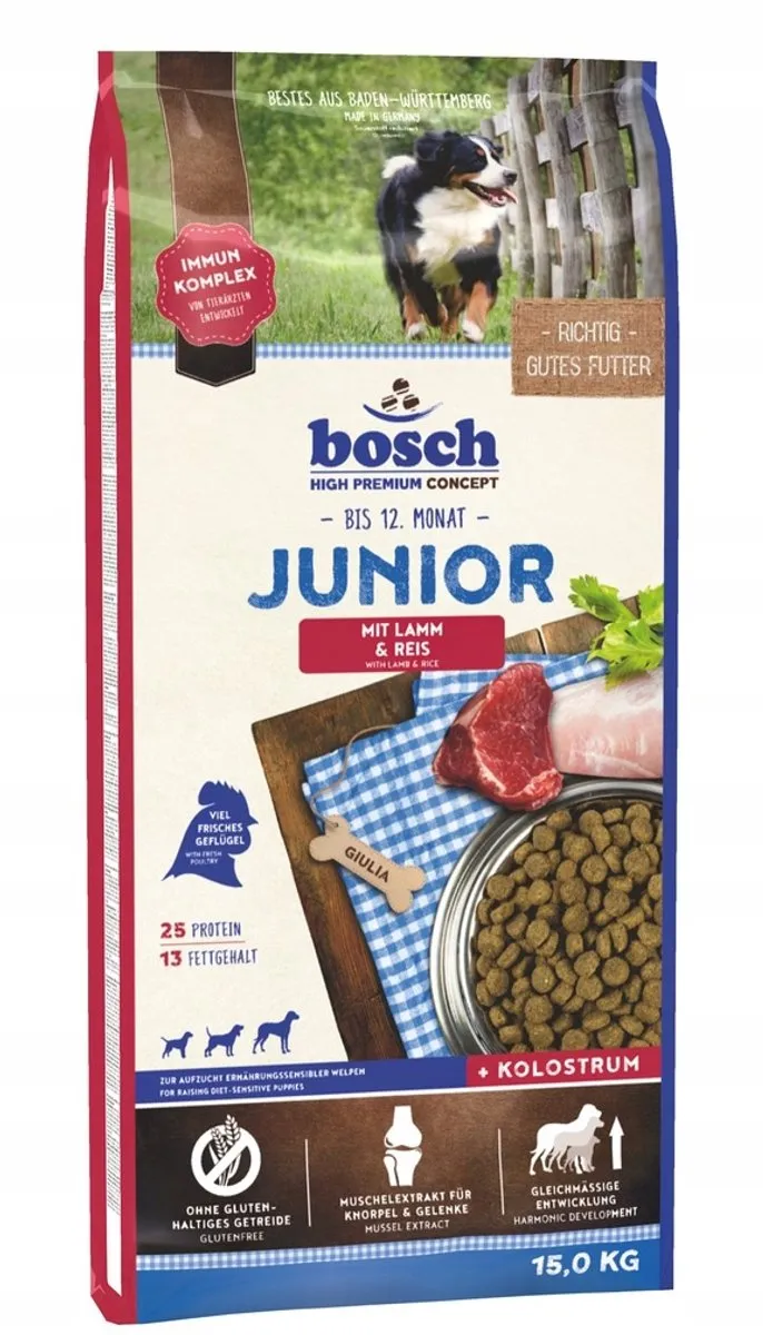 Bosch Junior Hondenvoer Lam & Rijst 15kg