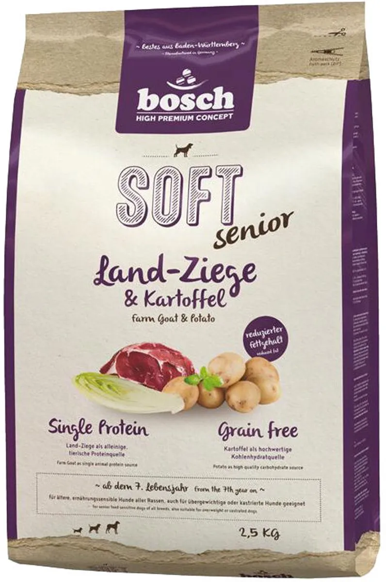 Bosch Soft Senior Hondenvoer Geit & Aardappel 1kg