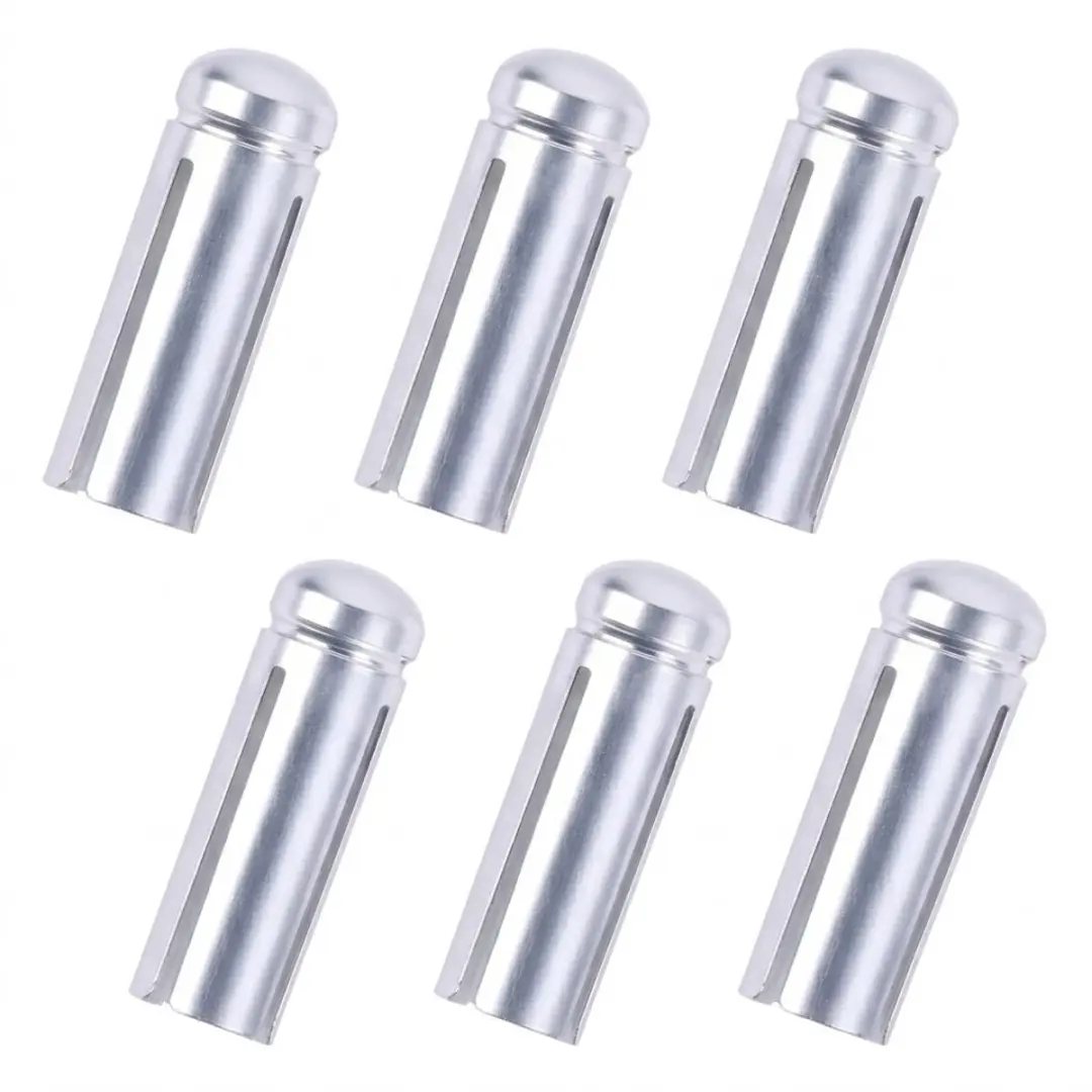 Zilverkleurige dart flight beschermers aluminium 6 stuks darts accessoires fligh