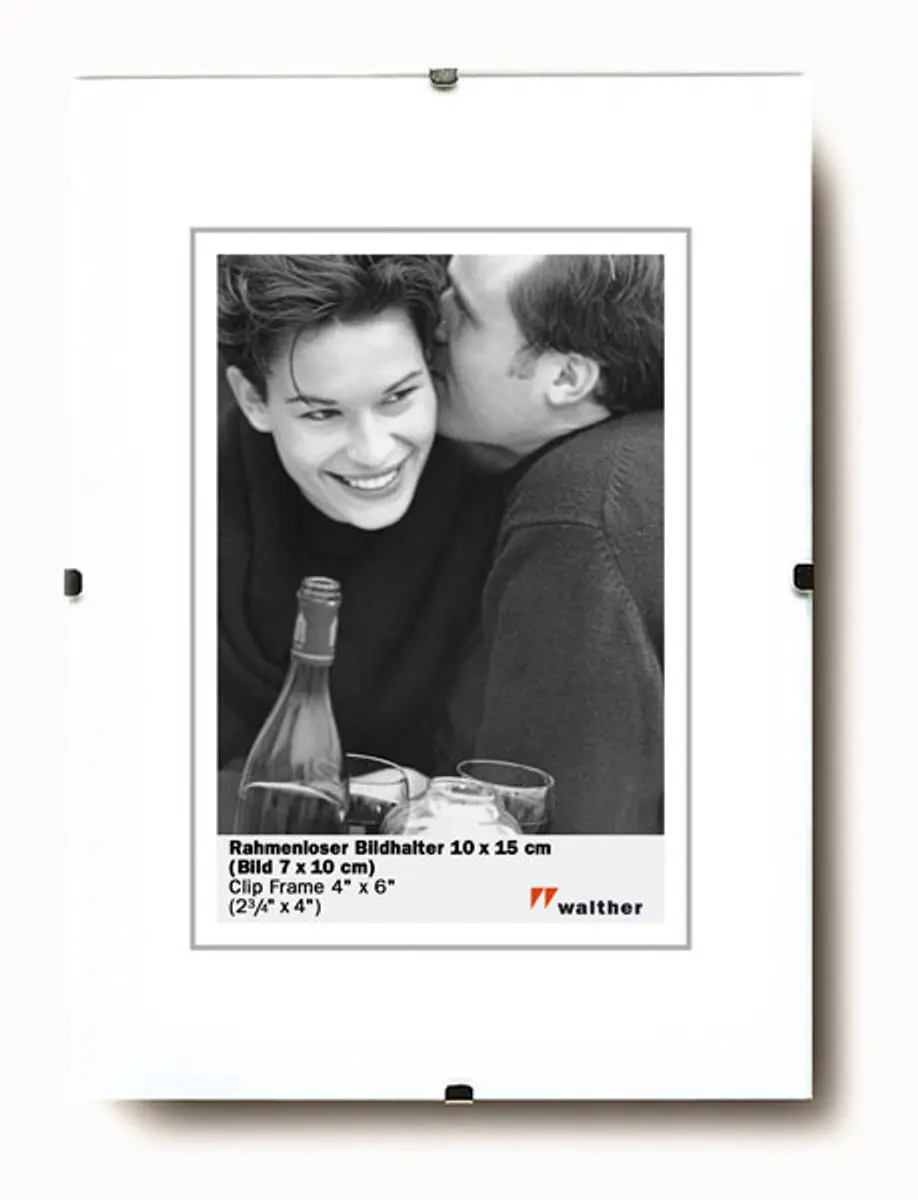 Walther RB030K Fotolijstloze Schilderijhouder 20x30cm - Helder Glas - afbeelding 5 van 5