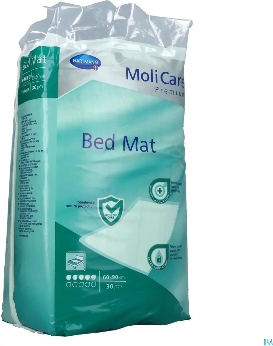 Hartmann MoliCare Premium Bed Mat 5 Druppels 60x90cm - 30 Stuks - afbeelding 3 van 3