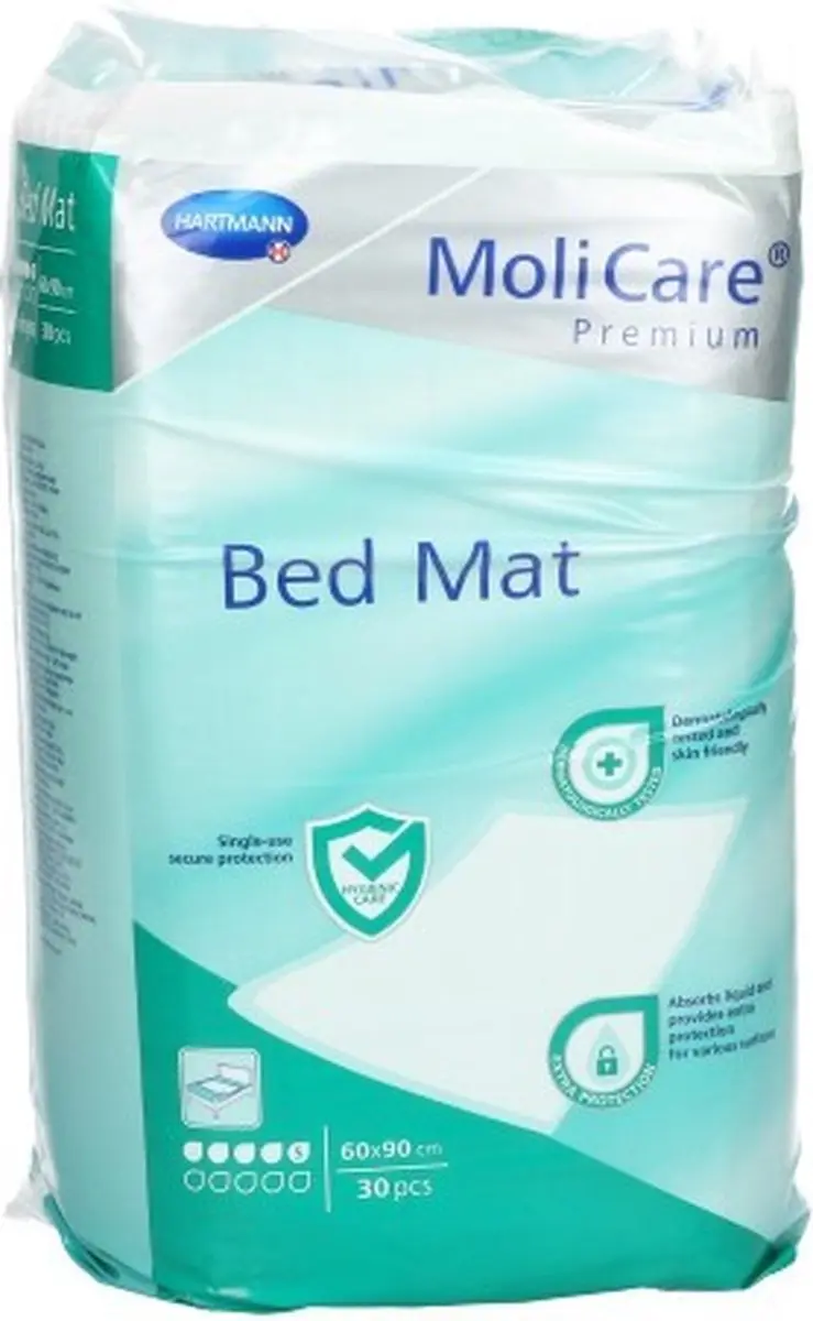 Hartmann MoliCare Premium Bed Mat 5 Druppels 60x90cm - 30 Stuks - afbeelding 2 van 3