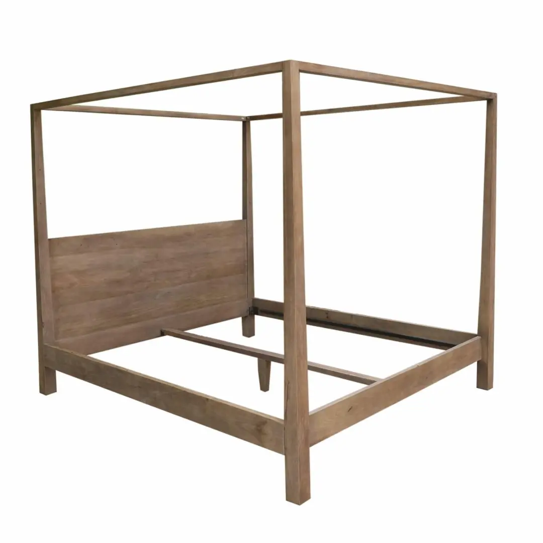 Loberon Bed Milo Eenpersoons - 180x200cm antiekbruin - afbeelding 6 van 6