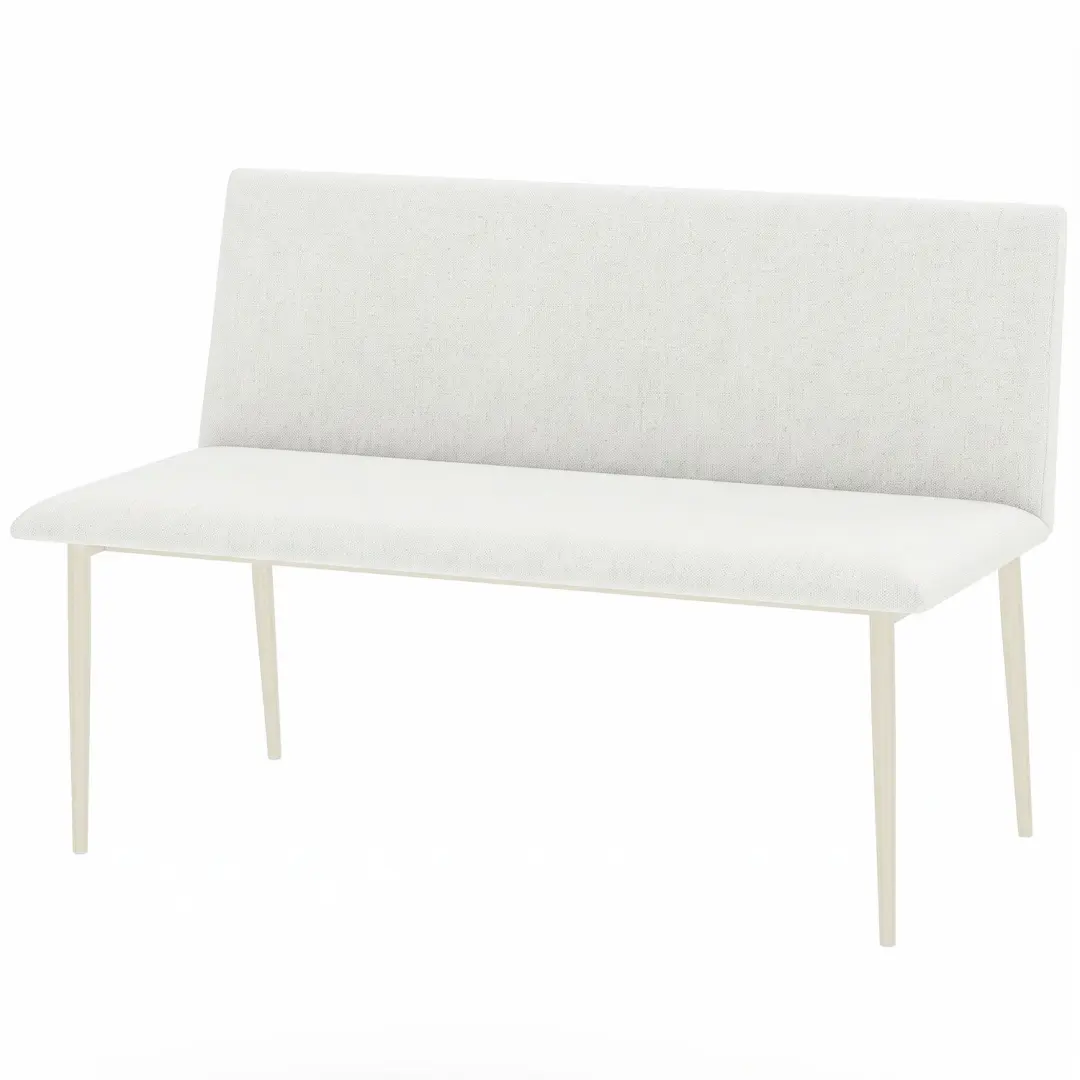 HOMCOM Dining Chair-Stoff in Leinenoptik-120 x 61,5 x 85 cm-Beige