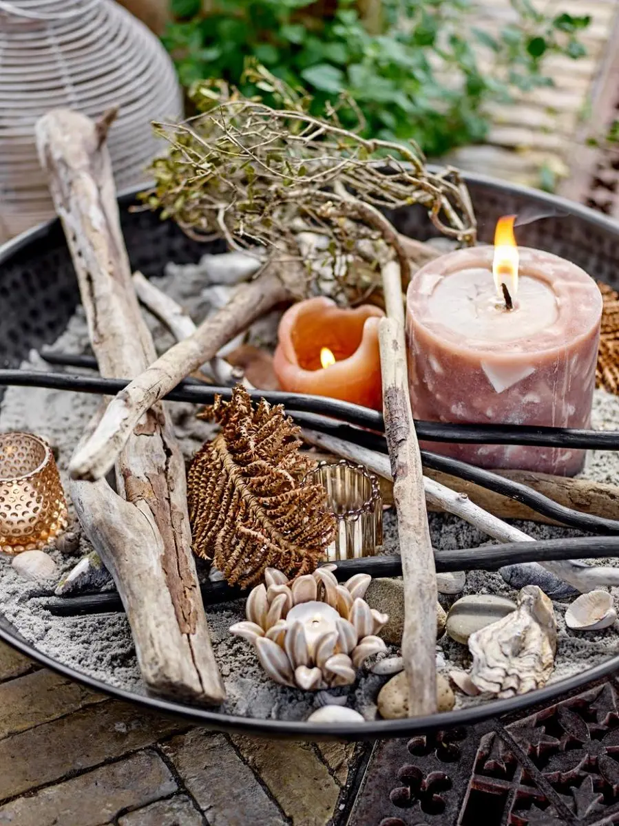 Bloomingville waxinelichthouders Rosslin set van 2