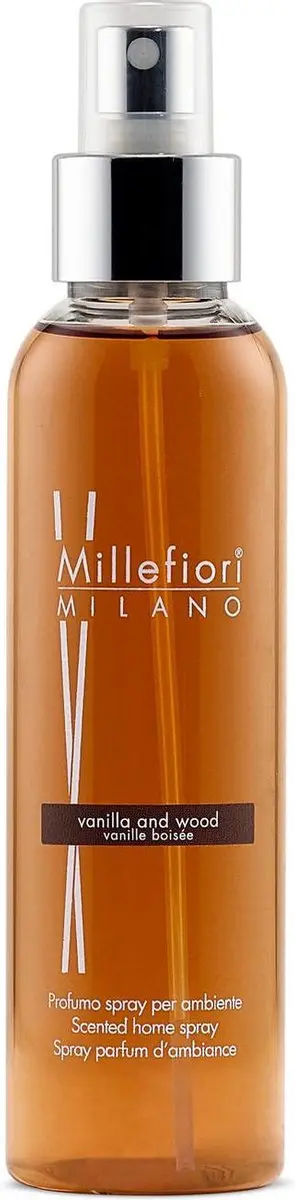 Millefiori Milano Roomspray Vanilla & Wood 150ml - afbeelding 2 van 4