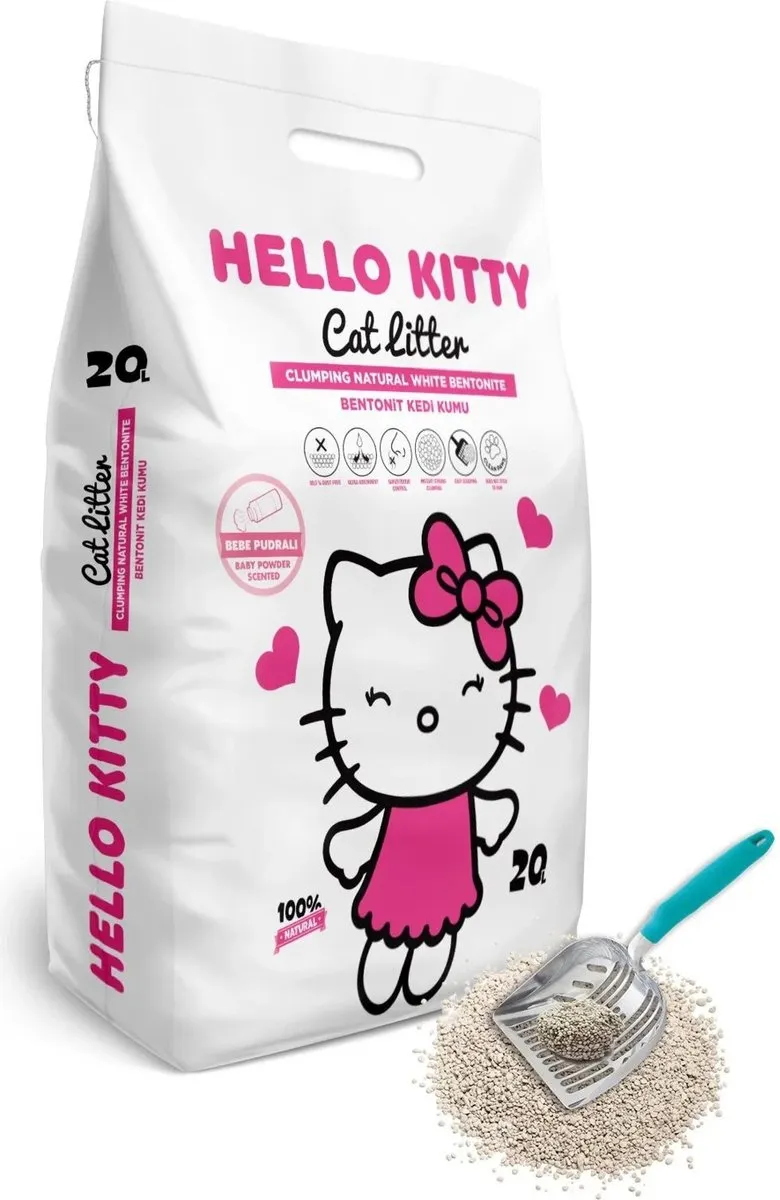 Hello Kitty Bentoniet Kattenbakvulling 20L