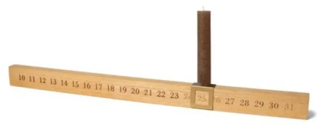 JENS Living Houten Adventskandelaar 58 x 4,5 x 4 cm