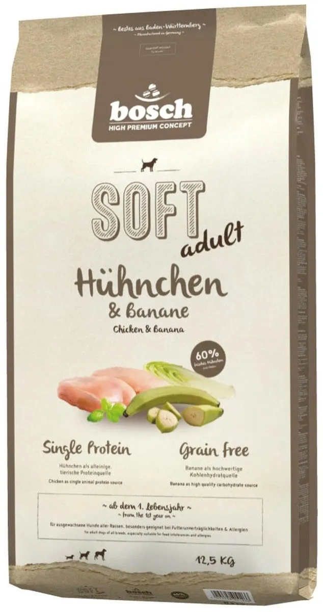 Bosch HPC Zacht Kip & Banaan 12,5kg