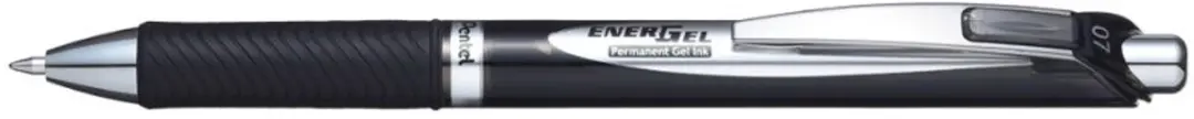Pentel gelroller Liquid Gel-Ti, documentecht, drukknop, 0,35 mm