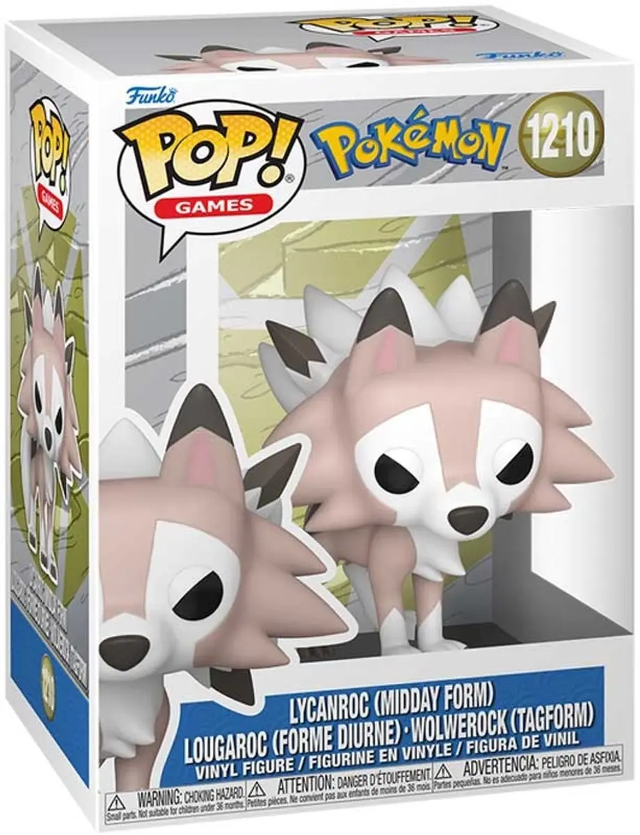 Funko Pop! Pokémon Lycanroc Midday Form FK92410