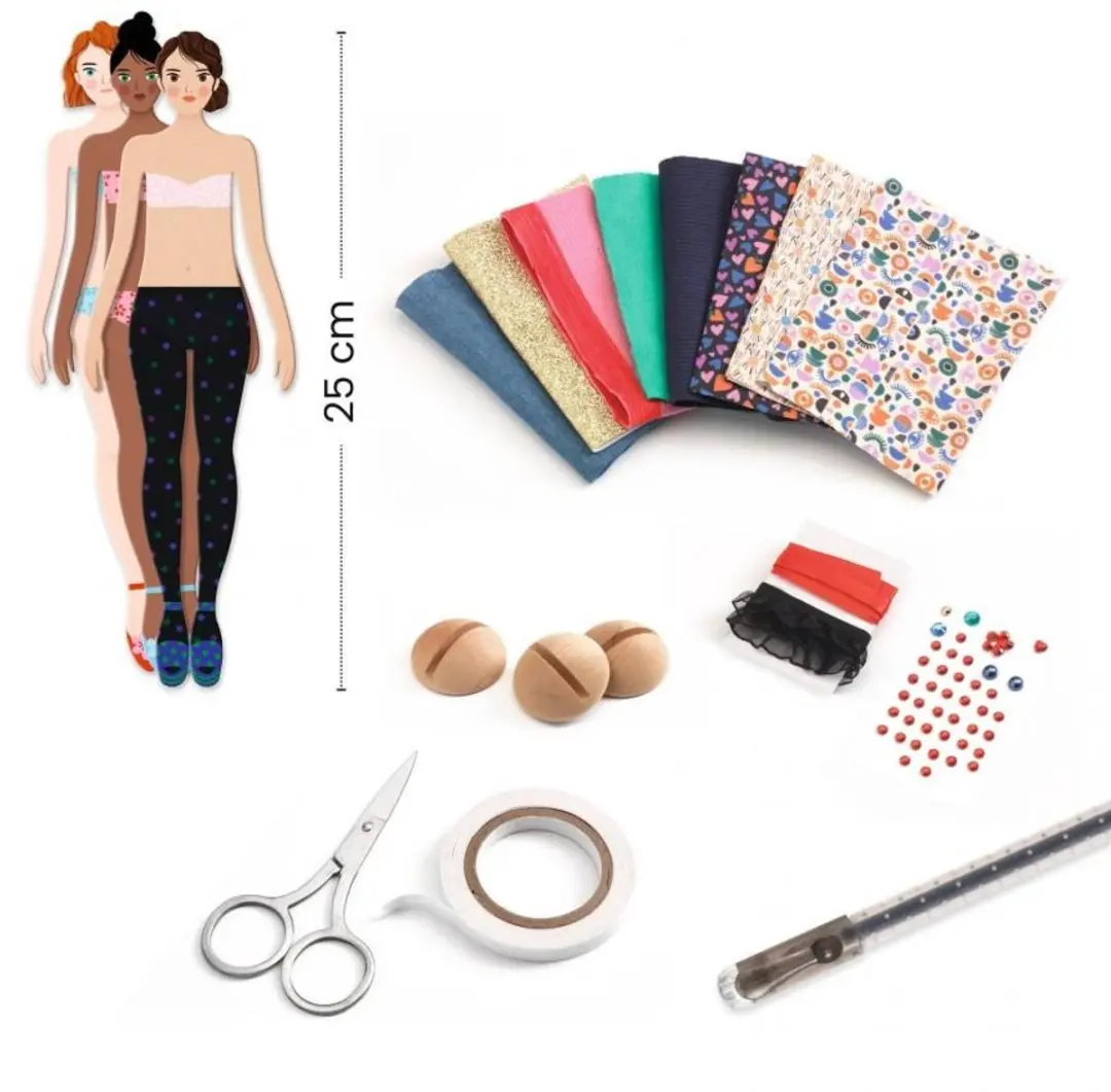 Djeco La Mode by Marie Knutselset - Multicolor - afbeelding 2 van 4