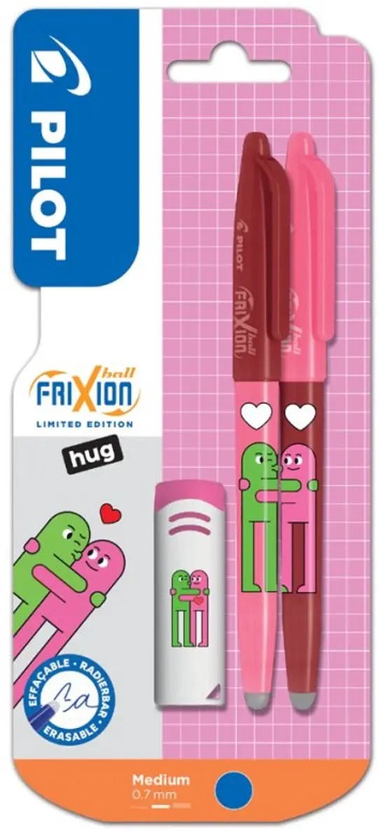 Pilot Frixion Ball 07 Friends Bestie Flowers Blauw 0,35mm