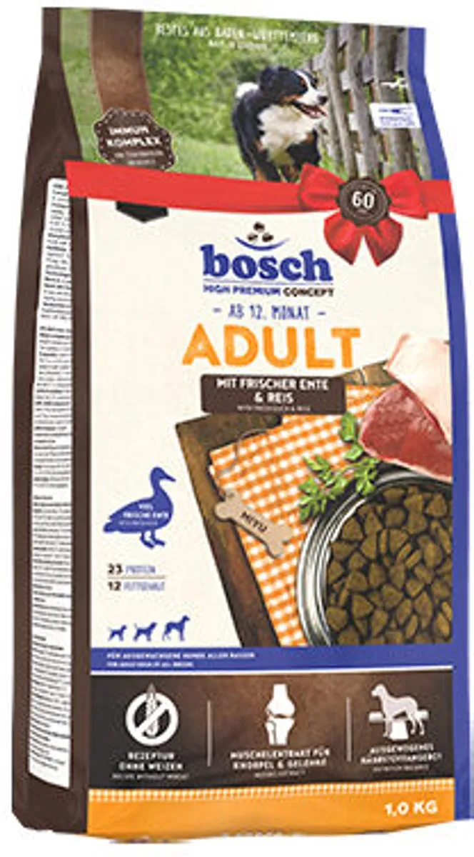 Bosch Adult Hondenvoer Eend en Rijst 15kg