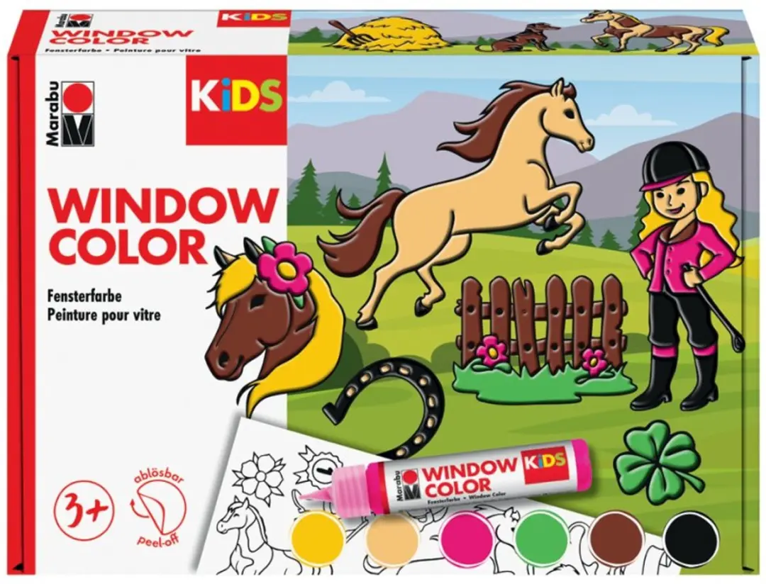 Marabu KiDS Window Color Ponyhof 6x25ml