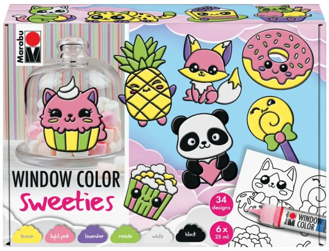 Marabu Window Color Sweeties 6x25ml