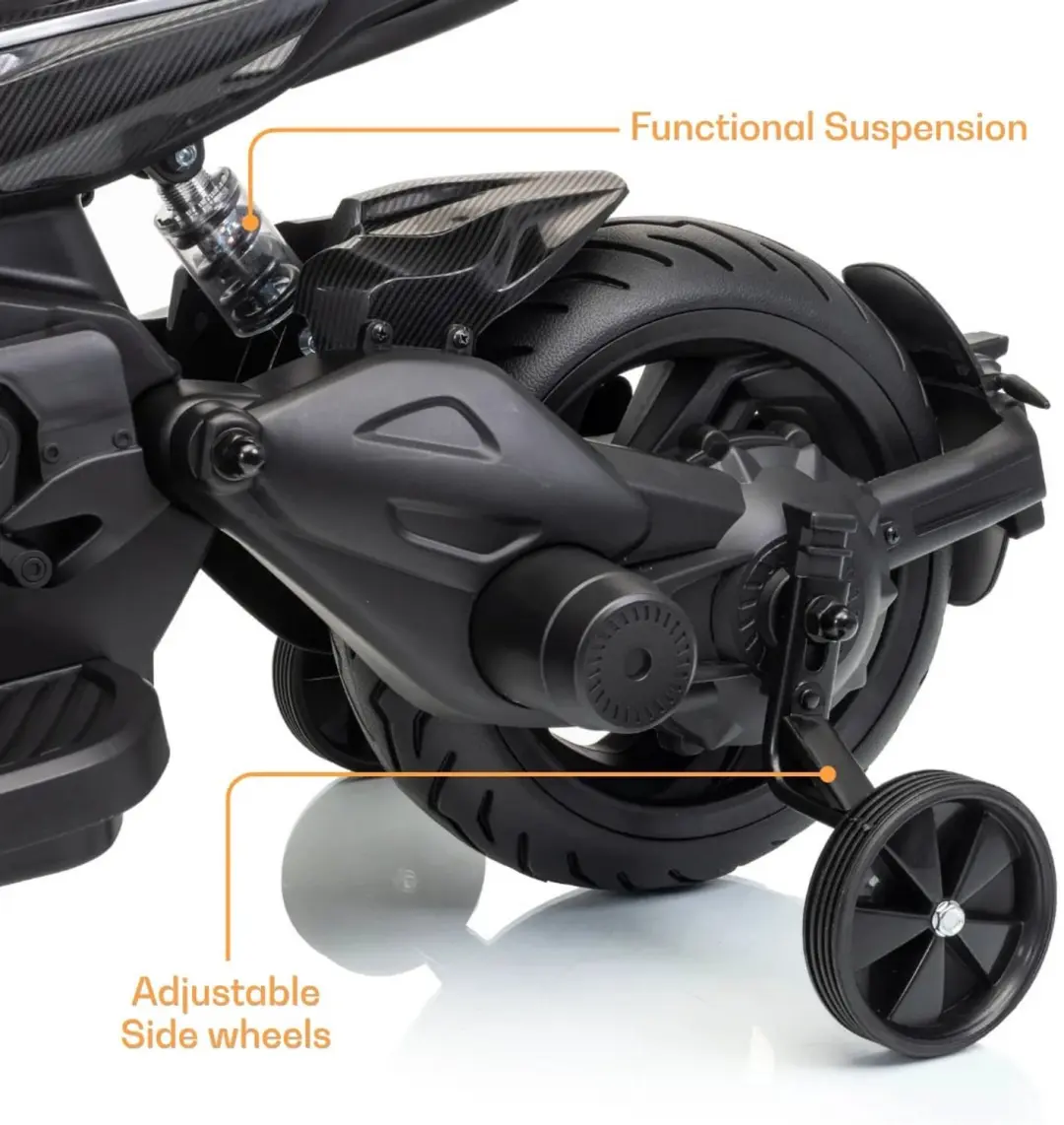 Vrooomy Ducati x Bentley Diavel V4 12V Elektrische Kindermotor - Oranje - afbeelding 4 van 6