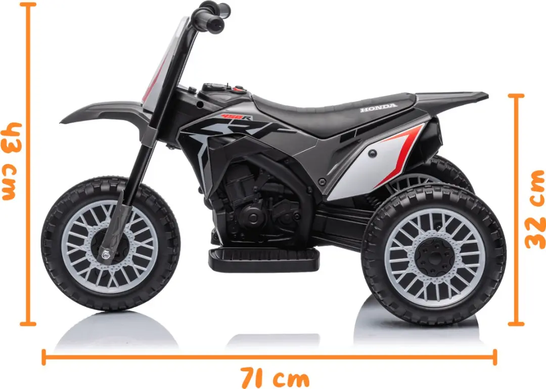 Vrooomy Honda CRF450 Driewieler - Grijs - afbeelding 3 van 6