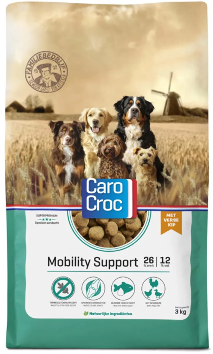 CaroCroc Hondenvoer Droog Mobility Support - 3 kg