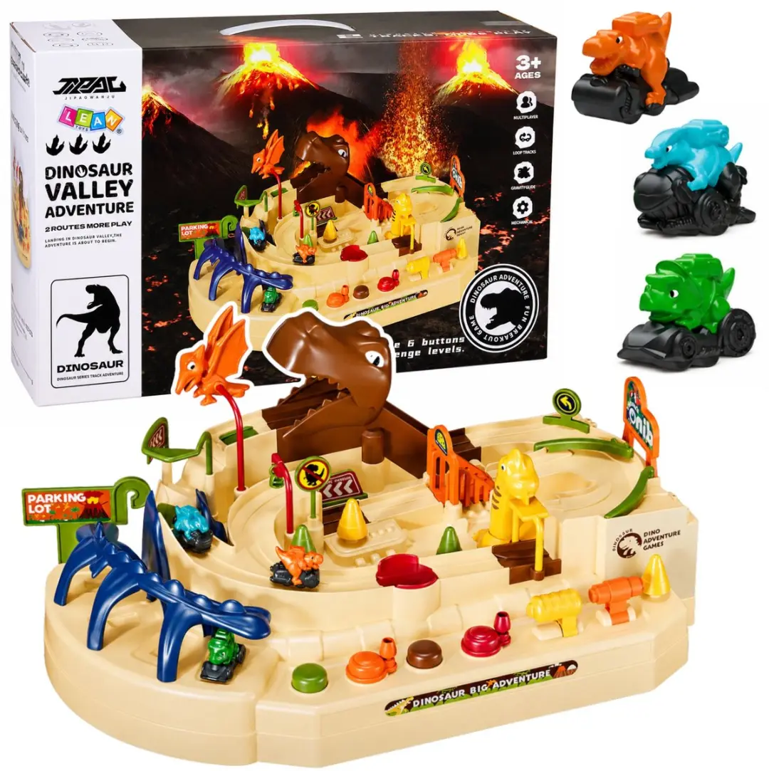 Lean Toys Arcadebaan met Dinosaurussen