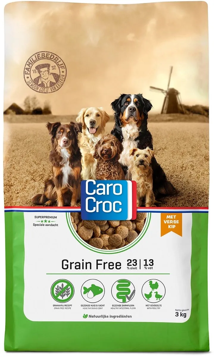 Carocroc Grain Free Hondenvoer 12,5kg