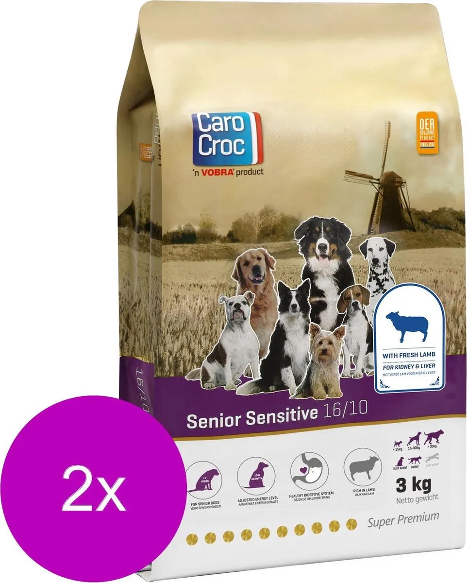 Carocroc Senior Sensitive Lam & Granen Hondenvoer