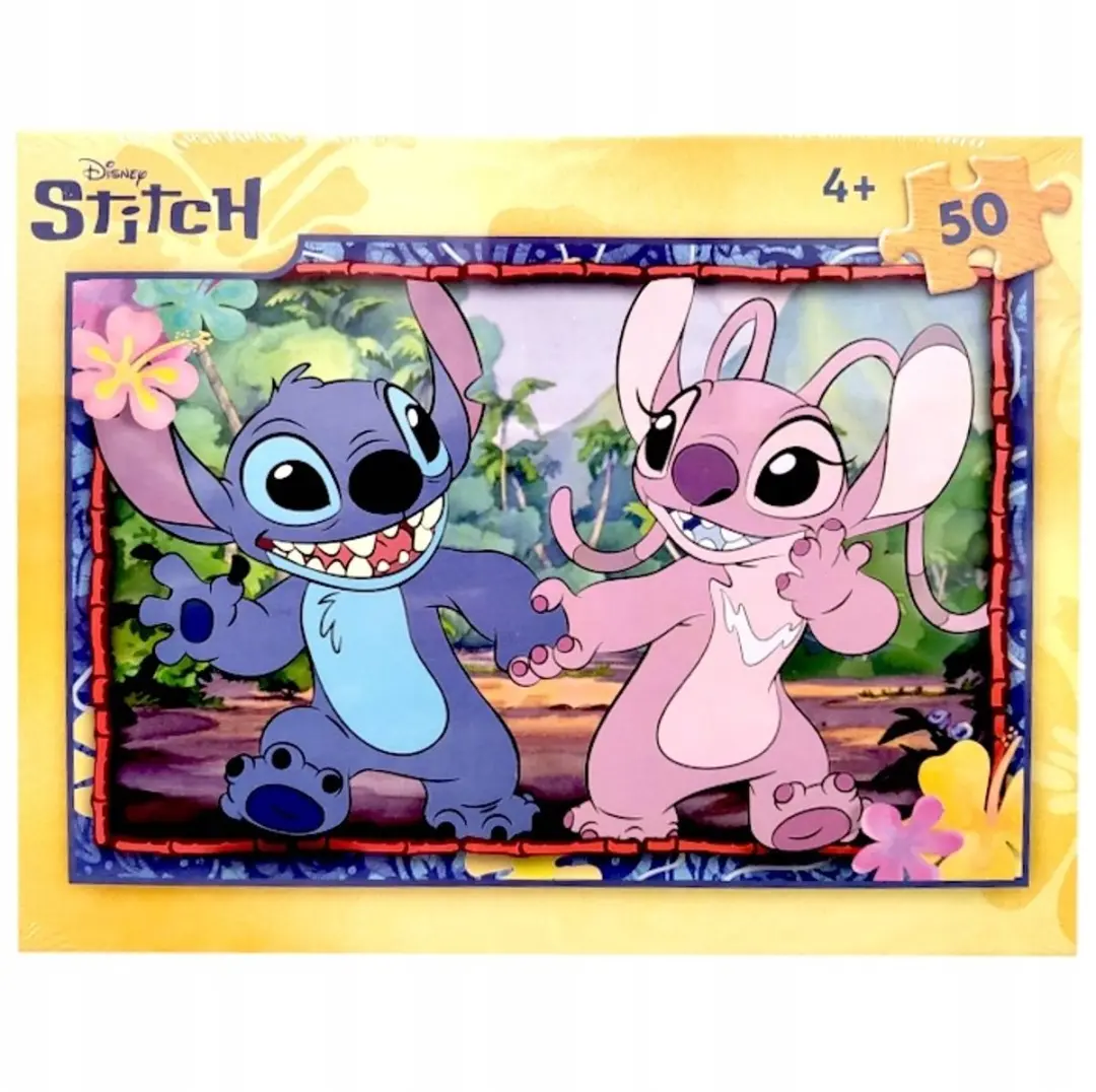 stitch puzzel, kinderpuzzel, puzzel, lilo en stitch, puzzel 50 stukjes, lilo, st