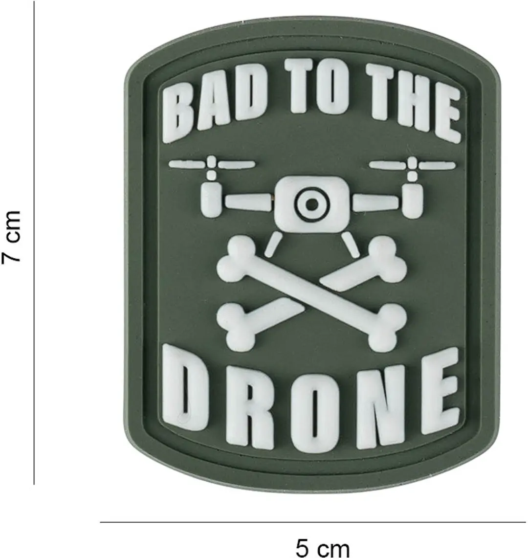 Embleem 3D PVC Bad to the Drone Big #8018