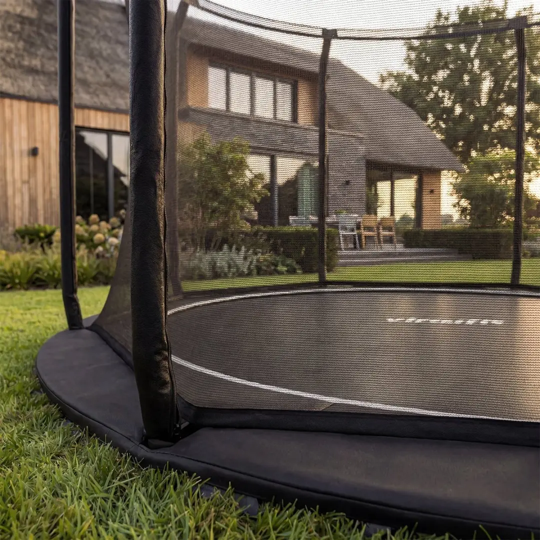 VirtuFit GroundLevel Trampoline 366cm - Veiligheidsnet Zwart - afbeelding 6 van 6