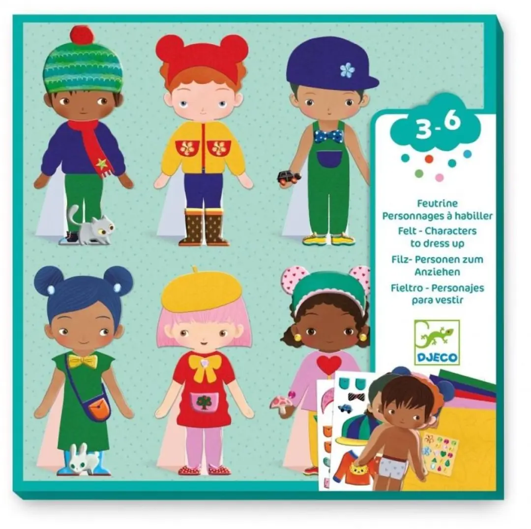 Djeco S’habiller de douceur Stickers - Multicolor - afbeelding 5 van 5