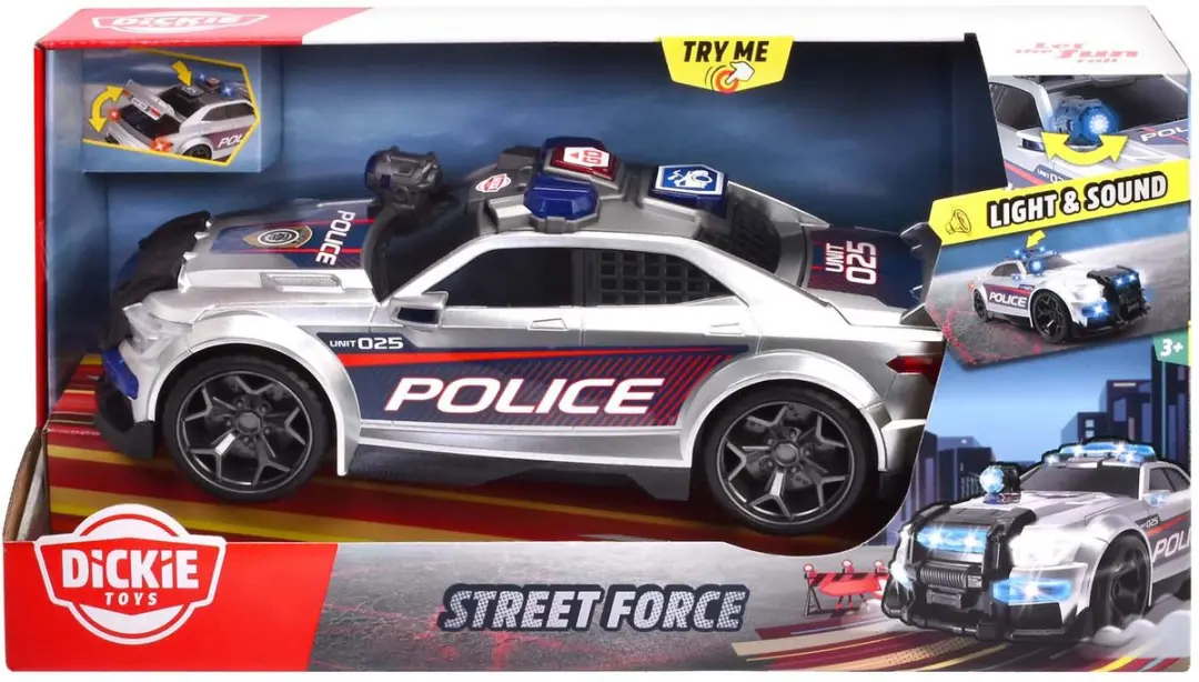 Dickie Street Force Politieauto 203307004 - Multi Color - afbeelding 5 van 6