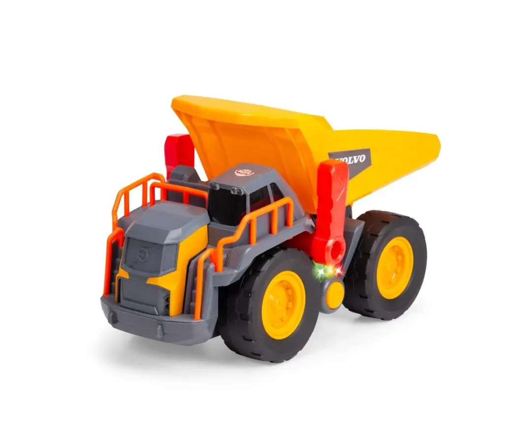 Dickie Volvo Kiepwagen - Grijs/Geel - afbeelding 4 van 6