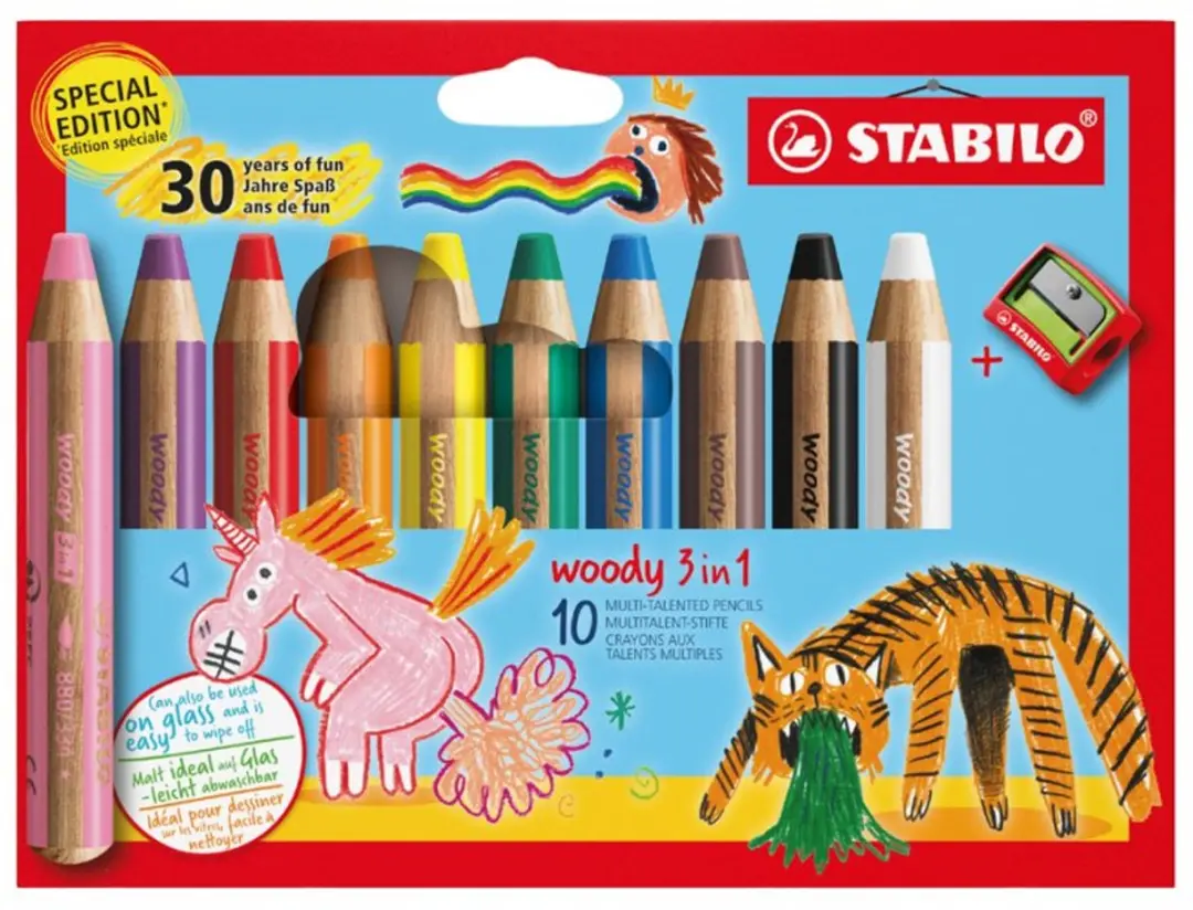 STABILO Woody 3-in-1 Kleurpotloden 10mm