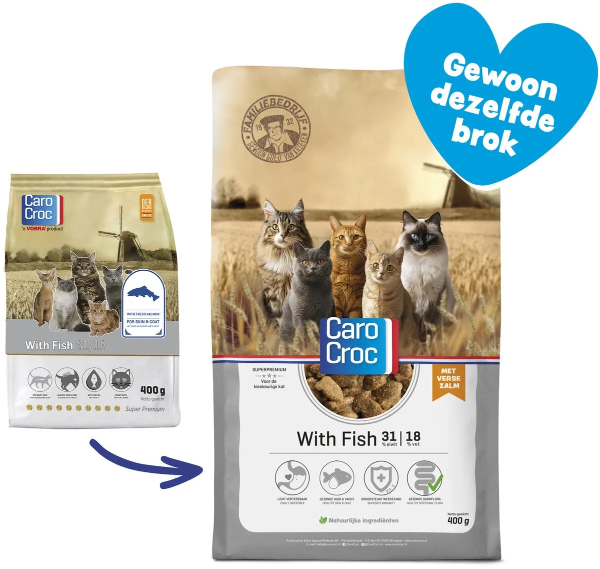 Carocroc With Fish Kattenvoer 400g