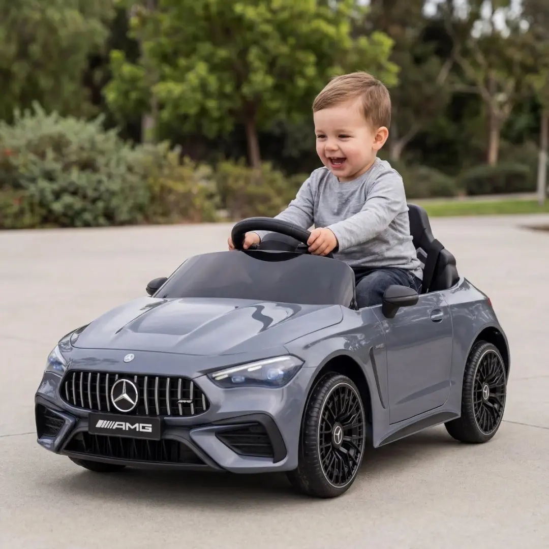 Vrooomy Mercedes-AMG CLE53 Coupé 12V Kinderauto - Grijs - afbeelding 5 van 6