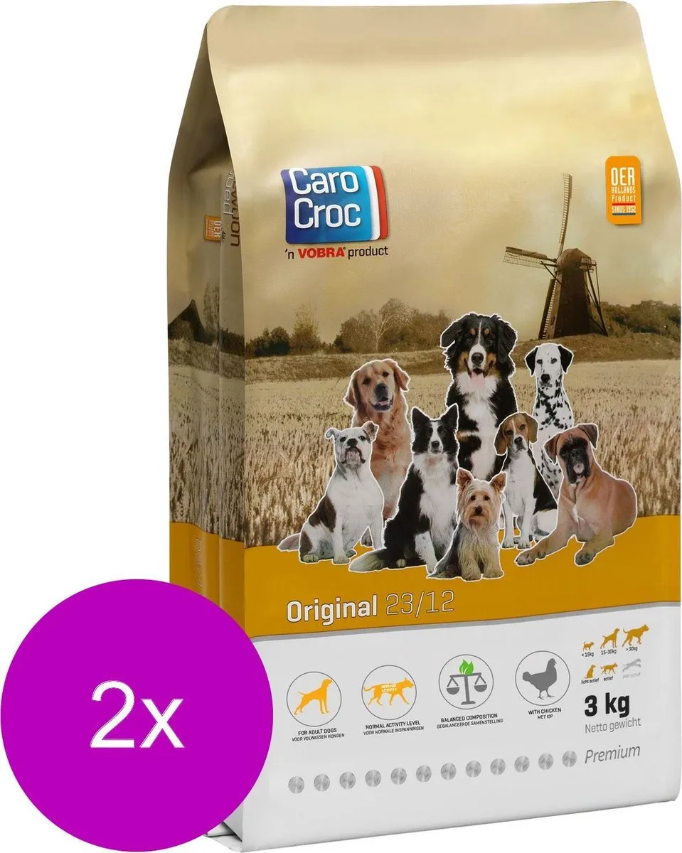 Carocroc Original Hondenvoer 2x3kg