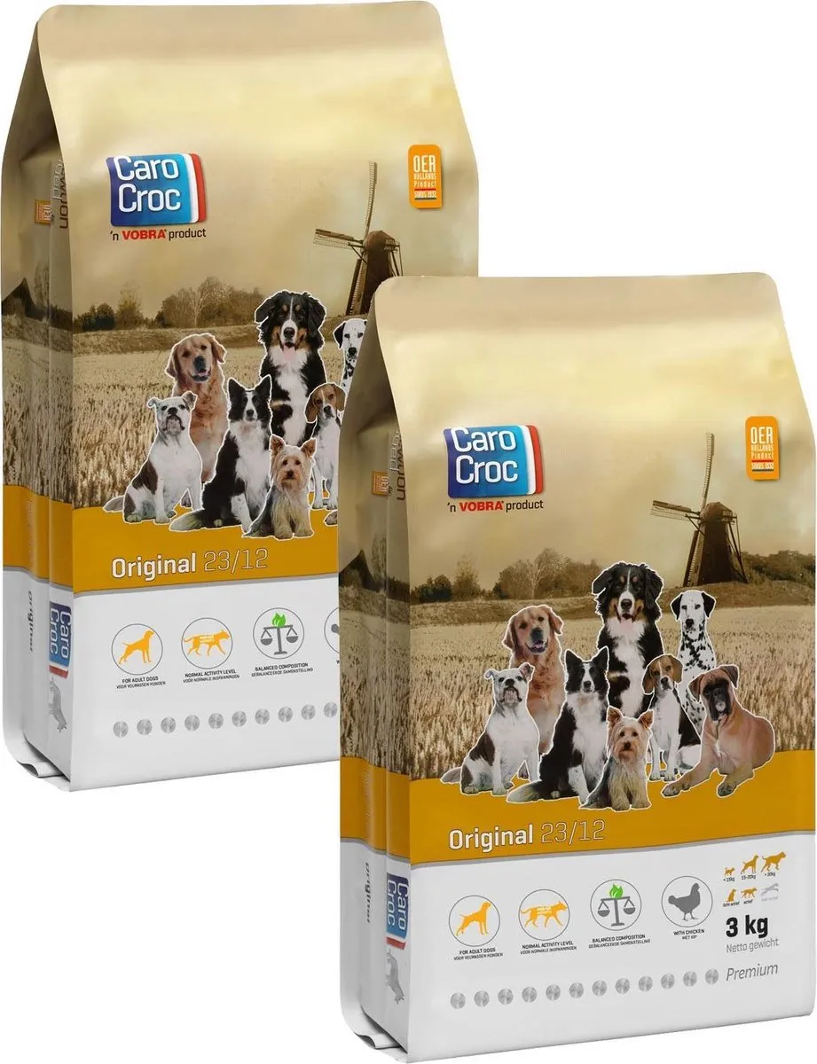 Carocroc Original Hondenvoer 2x3kg