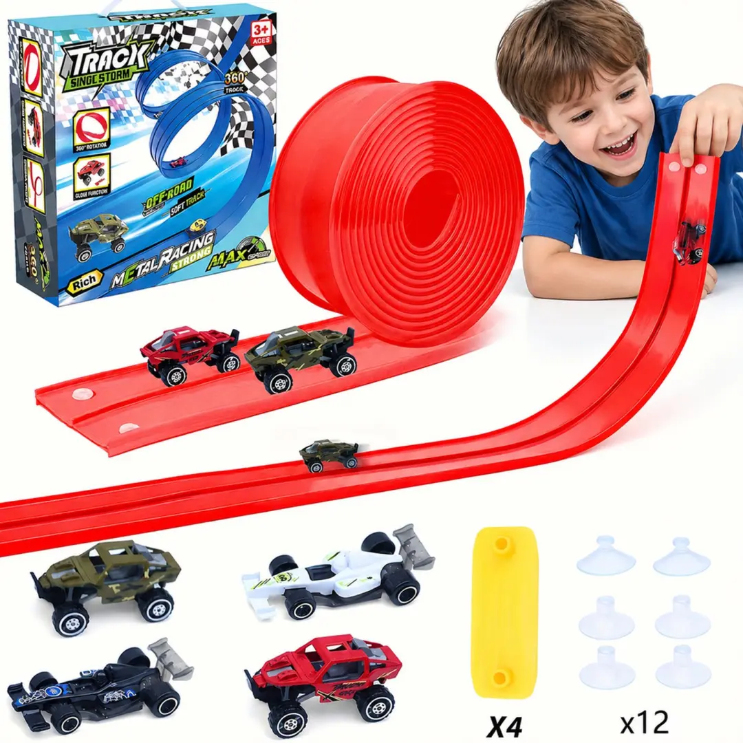 ECTEATOY® Racebaan met twee rijstroken