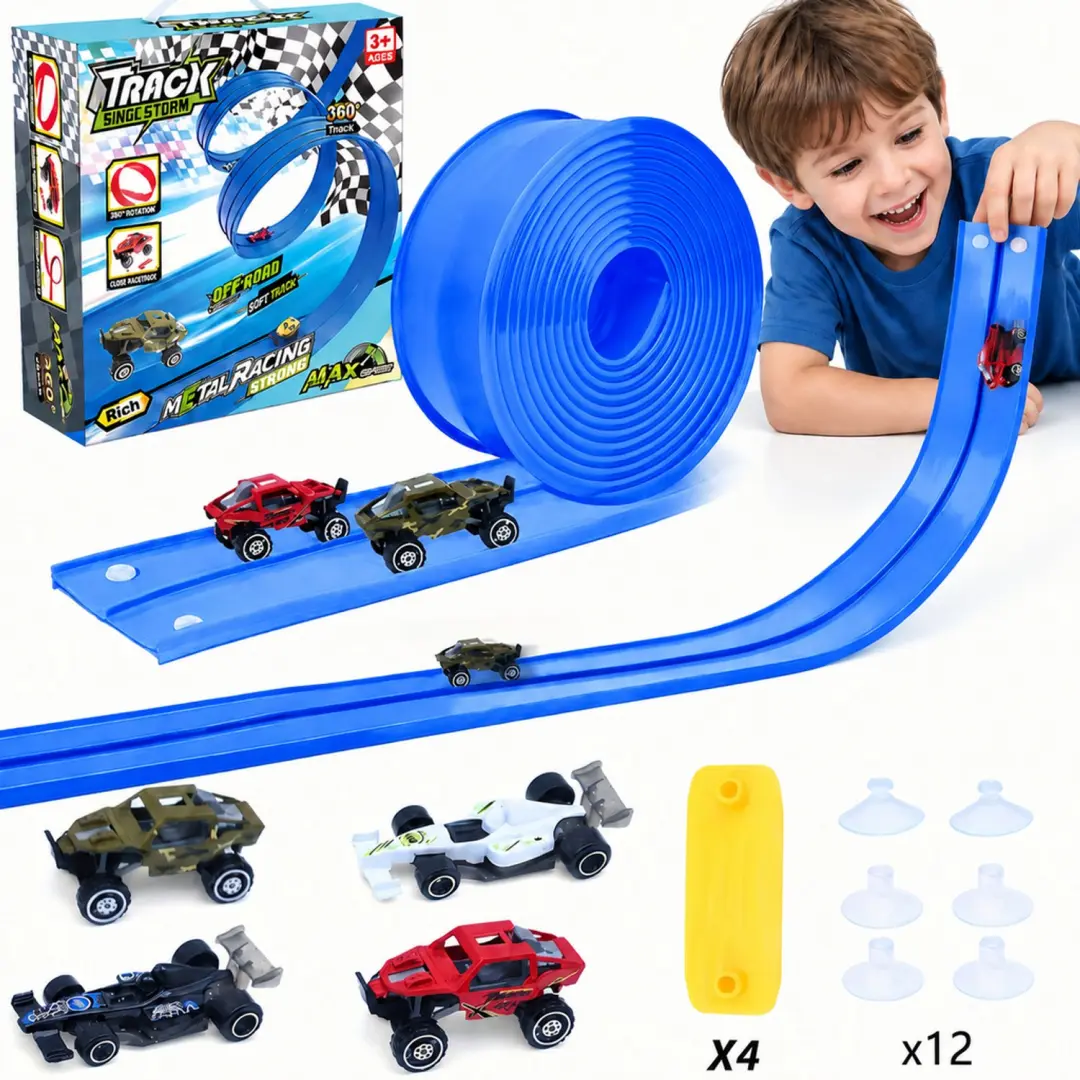 ECTEATOY® Racebaan met twee rijstroken