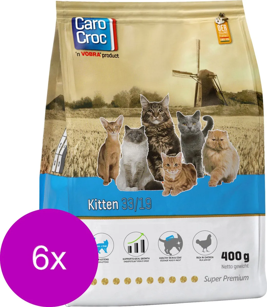 Carocroc Kitten Kattenvoer - 2,4kg (6x400g)